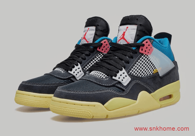 aj4union联名款两个配色aj4鞋舌外翻unionxairjordan4发售日期货号dc