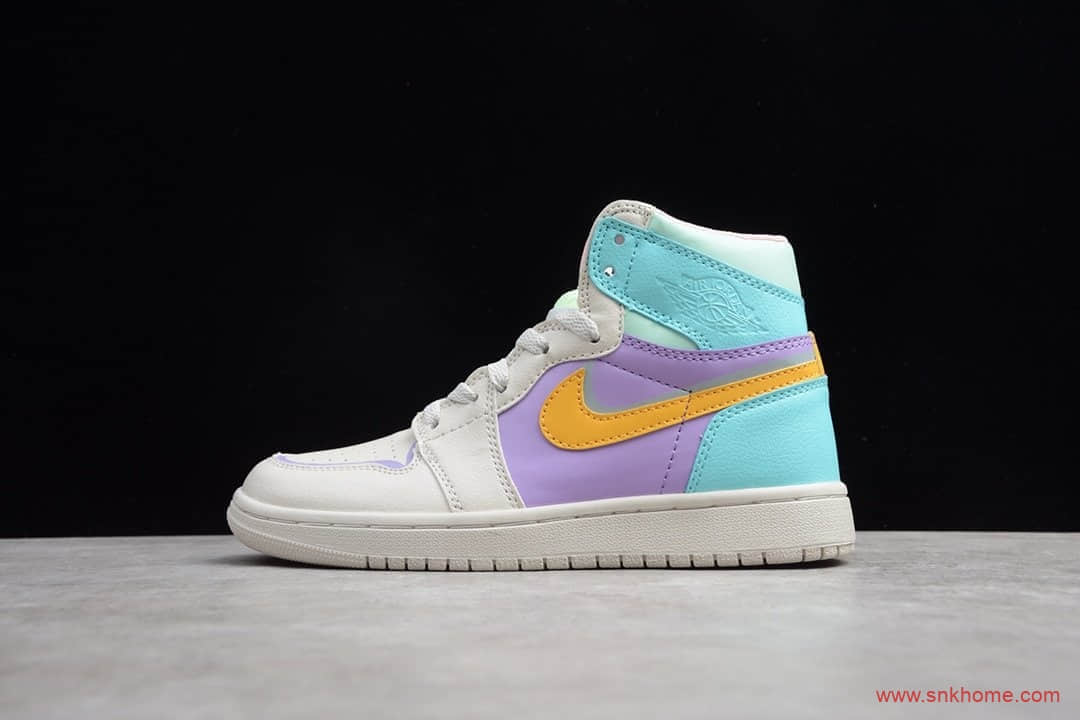 OG版本纯原AJ女神款 NIKE Air Jordan 1 拼接马卡龙 糖果 货号：556298-007