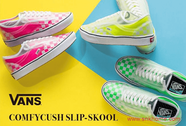 万斯Slip-On 万斯Old Skool合二为一 荧光色 Vans Slip-Skool 货号VN0A4P3EWYH（荧光绿）