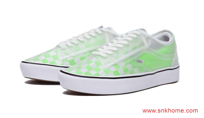 万斯Slip-On 万斯Old Skool合二为一 荧光色 Vans Slip-Skool 货号VN0A4P3EWYH（荧光绿）