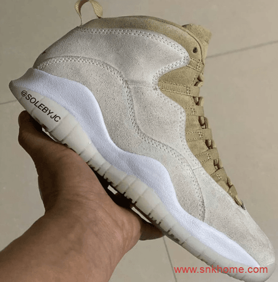 天价联名款 SoleFly x Air Jordan 10 联名 实战篮球鞋 细节图曝光