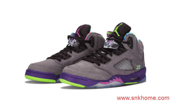 白紫配色AJ5新鲜王子 Air Jordan 5 “Alternate Bel-Air” 货号DB3335-100