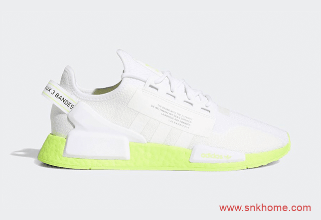 adidas NMD R1 V2白色浅绿配色发售日期 货号FX3903