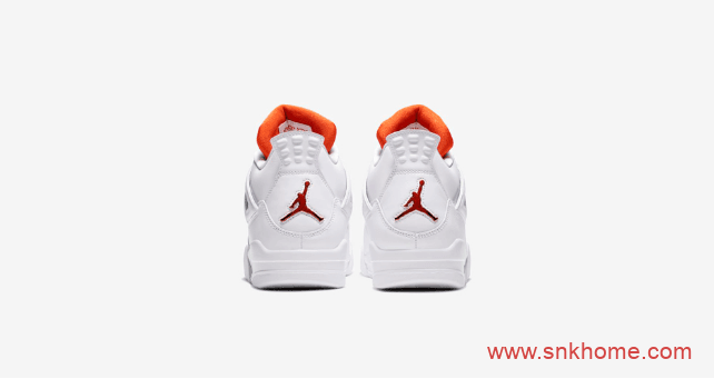 Air Jordan 4 “Orange Metallic”  AJ4纯白金属白橙 货号CT8527-118