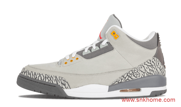 Air Jordan 3 “Cool Grey” 酷灰午夜蓝新配色发售日期 货号：CT8532-012