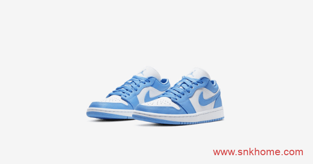 Air Jordan 1 WMNS “UNC” 北卡蓝低帮AJ1白蓝发售日期 货号：AO9944-441