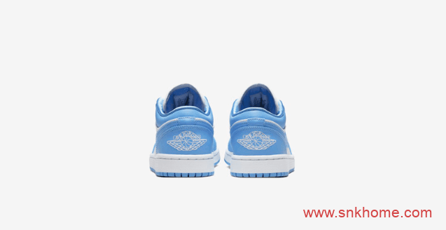 Air Jordan 1 WMNS “UNC” 北卡蓝低帮AJ1白蓝发售日期 货号：AO9944-441