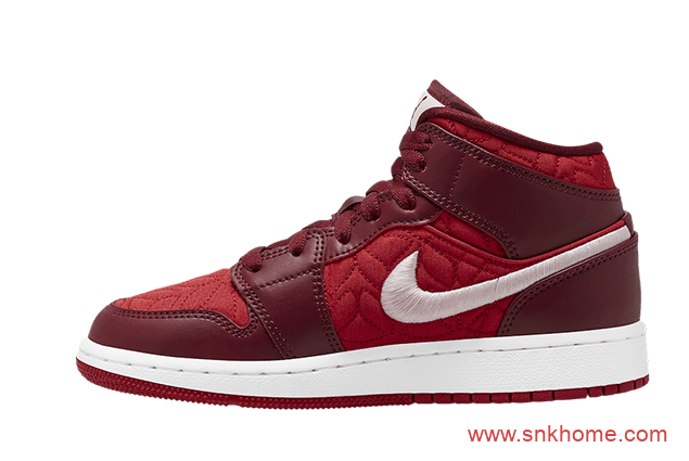 Air Jordan 1 Mid GS  AJ1多材质拼接 AJ1尼龙面料 货号：AV5174-600