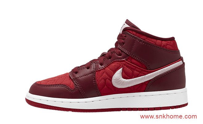 Air Jordan 1 Mid GS  AJ1多材质拼接 AJ1尼龙面料 货号：AV5174-600