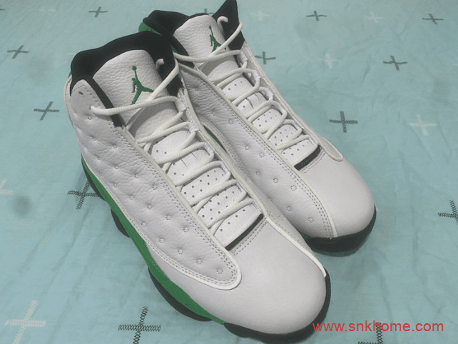 Air Jordan 13 “Lucky Green”  AJ13PE白绿配色3M反光实物图 货号：DB6537-113