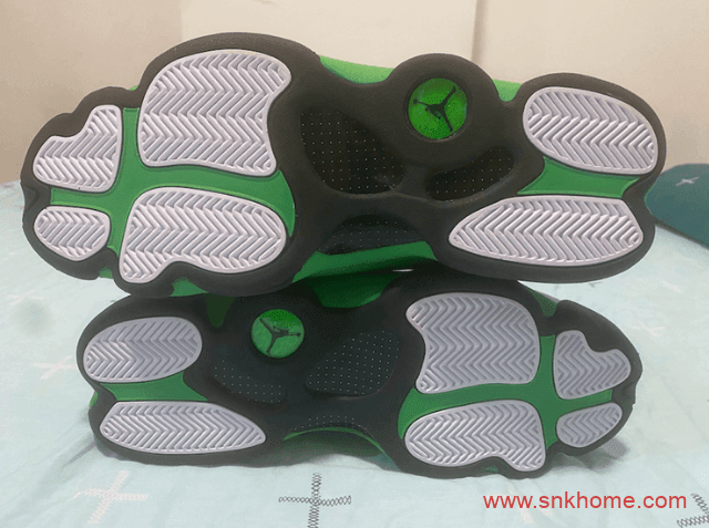 Air Jordan 13 “Lucky Green”  AJ13PE白绿配色3M反光实物图 货号：DB6537-113