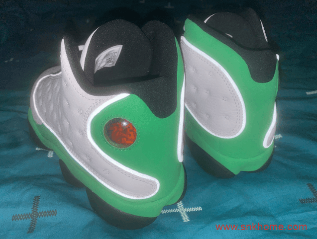 Air Jordan 13 “Lucky Green”  AJ13PE白绿配色3M反光实物图 货号：DB6537-113