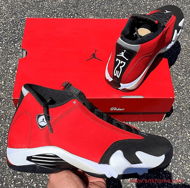 Air Jordan 14 球鞋 AJ14黑红实战篮球鞋新配色曝光实物图