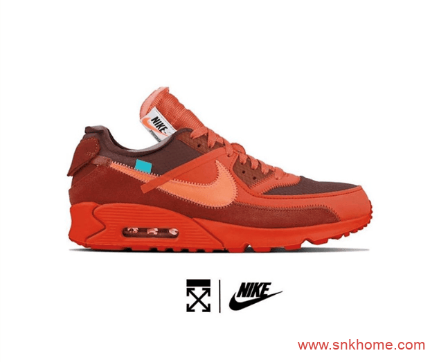 OFF-WHITE x Nike Air Max 90 “University Red” 耐克MAX90联名款红色发售日期 货号：AA7293-600