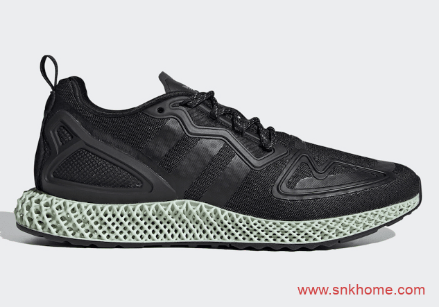 adidas ZX 2K 4D “Core Black”  阿迪达斯4D黑武士跑鞋发售日期 货号：FV9027