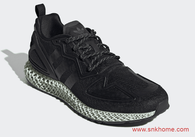 adidas ZX 2K 4D “Core Black”  阿迪达斯4D黑武士跑鞋发售日期 货号：FV9027