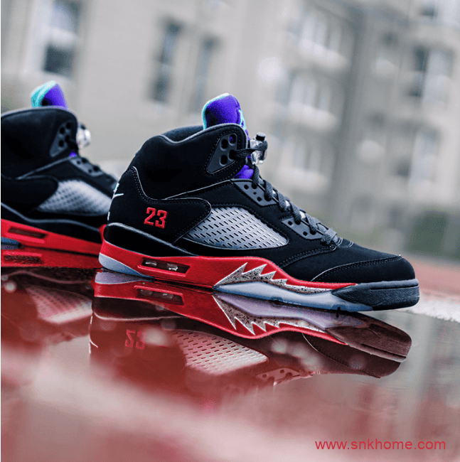 Air Jordan 5 “TOP 3” AJ5经典黑红配色最新球鞋美图来袭 周六正式发售 货号：CZ1786-001