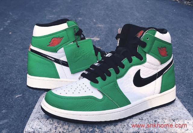 凯尔特人AJ1白绿高帮新配色发售日期 Air Jordan 1 High OG WMNS “Lucky Green” 货号：DB4612-300