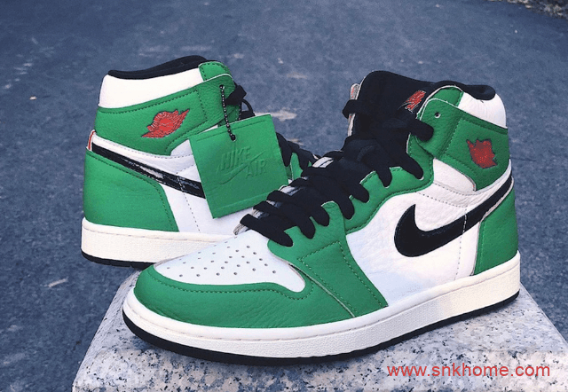 凯尔特人AJ1白绿高帮新配色发售日期 Air Jordan 1 High OG WMNS “Lucky Green” 货号：DB4612-300