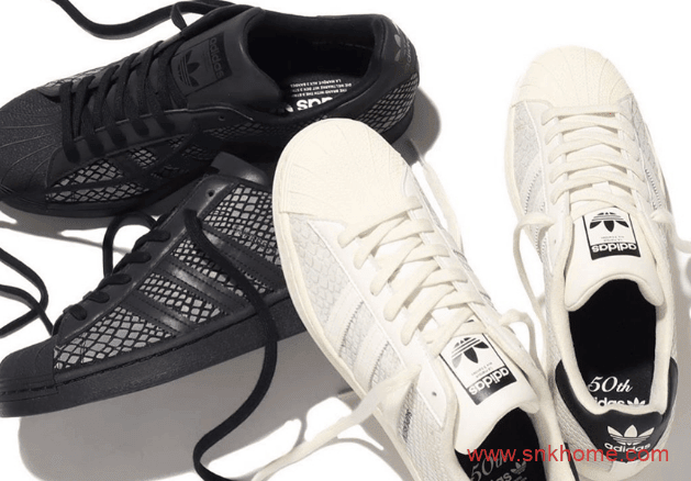 adidas Originals SUPERSTAR "G-SNK" 阿迪达斯贝壳头五十周年纪念蛇纹板鞋 货号：FY5253