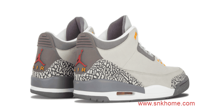 AJ3狼灰配色AJ3复刻回归 Air Jordan 3 “Cool Grey”发售日期 AJ3灰色球鞋 货号：CT8532-012