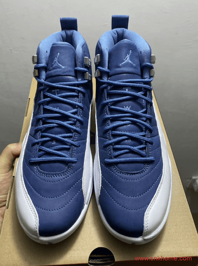 AJ12水洗蓝实战篮球鞋实物图 Air Jordan 12 “Indigo”下周发售 货号：130690-404