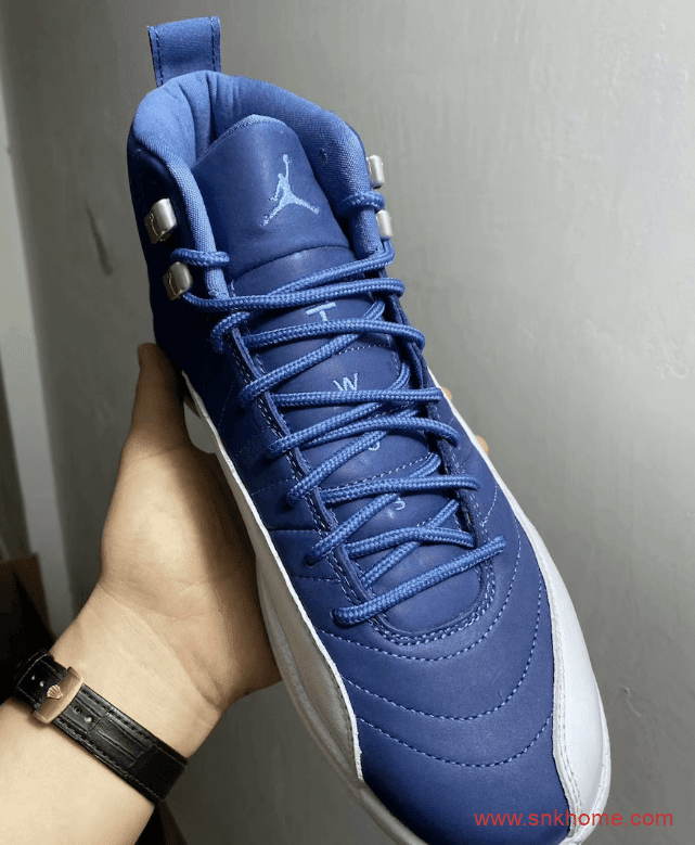 AJ12水洗蓝实战篮球鞋实物图 Air Jordan 12 “Indigo”下周发售 货号：130690-404