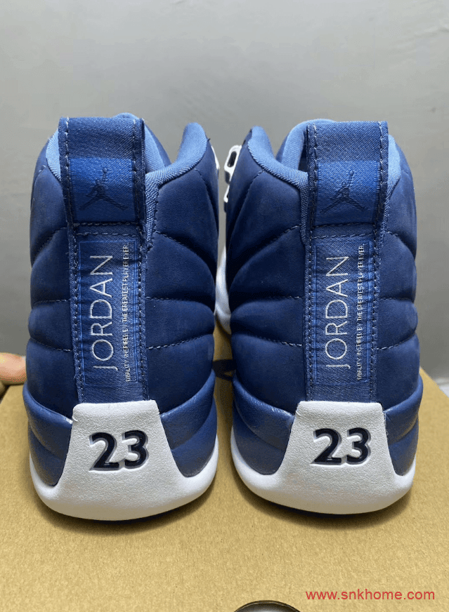 AJ12水洗蓝实战篮球鞋实物图 Air Jordan 12 “Indigo”下周发售 货号：130690-404