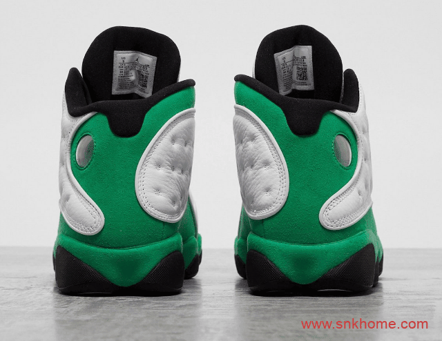 白绿AJ13球鞋实物图 Air Jordan 13 “Lucky Green”酷似凯尔特人配色 货号：DB6537-113