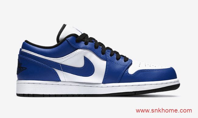 天价鞋AJ1风暴蓝回归 Air Jordan 1 Low Game Royal AJ1白蓝低帮发售日期 货号：553558-124