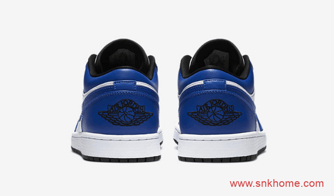 天价鞋AJ1风暴蓝回归 Air Jordan 1 Low Game Royal AJ1白蓝低帮发售日期 货号：553558-124