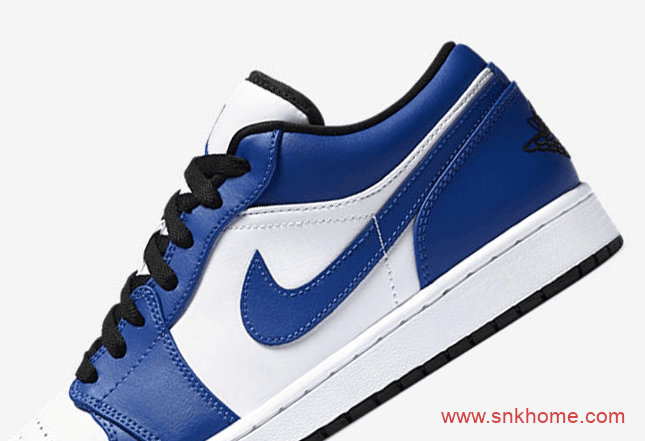 天价鞋AJ1风暴蓝回归 Air Jordan 1 Low Game Royal AJ1白蓝低帮发售日期 货号：553558-124