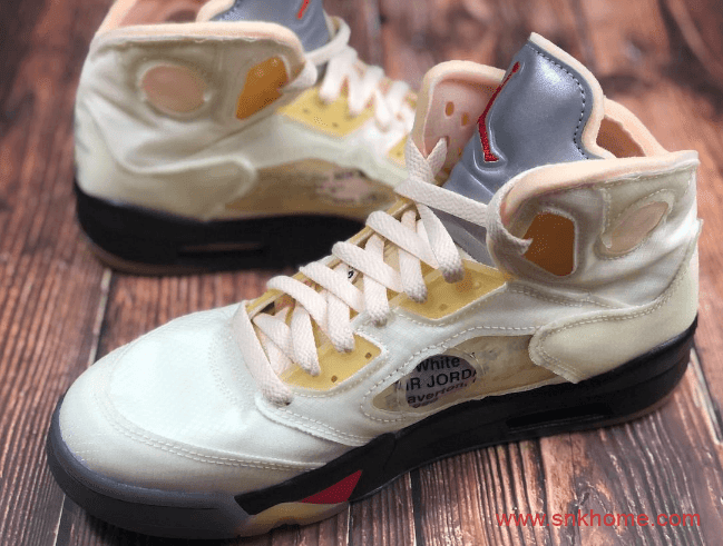 AJ5 “Sail”, AJ5OW联名, AJ5联名球鞋, DH8565-100, OFF-WHITE x Air Jordan 5 “Sail”