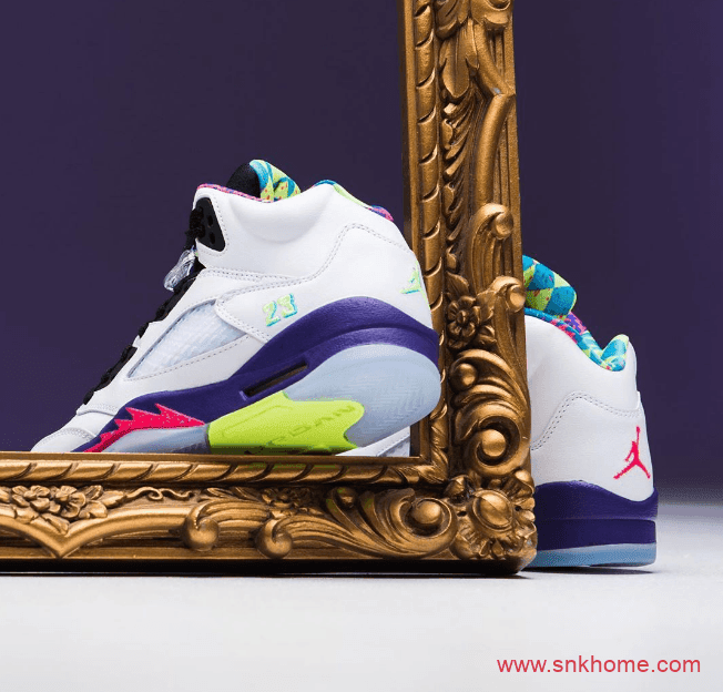 AJ5新鲜王子2.0最新美图 Air Jordan 5 “Alternate Bel-Air” AJ5鸳鸯球鞋全家族尺码发售日期 货号：DB3335-100