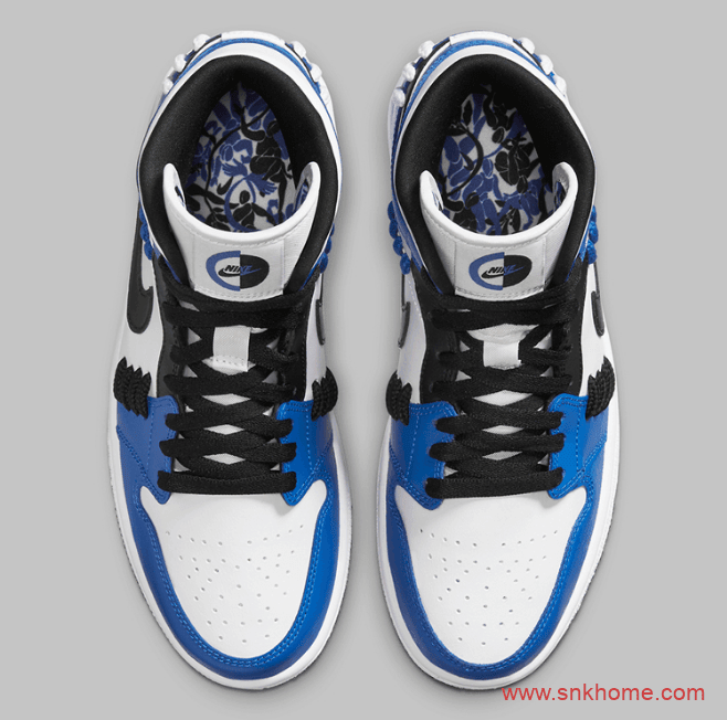 AJ1小闪电中帮 Air Jordan 1 Mid SE “Game Royal” AJ1中帮皇家游戏白蓝中帮 货号：CV0152-401