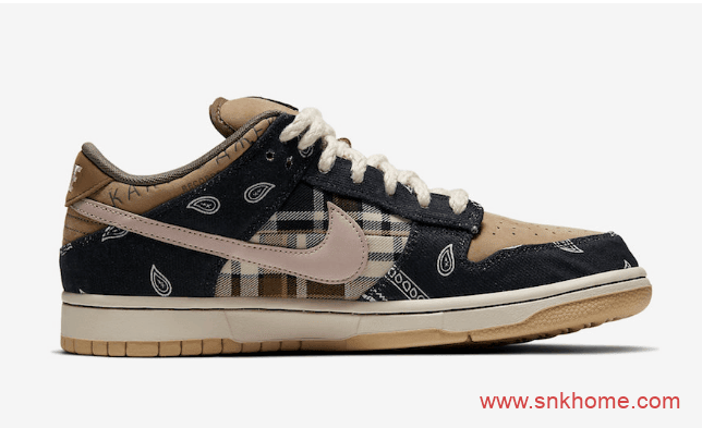 耐克Dunk SB斯科特联名国内将线下发售 Travis Scott x Nike SB Dunk Low国内发售日期 货号：CT5053-001