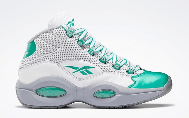 锐步艾弗森橄榄队球衣元素加持 Reebok Question Mid “Philadelphia Eagles” 新款艾弗森球鞋 货号：FZ399