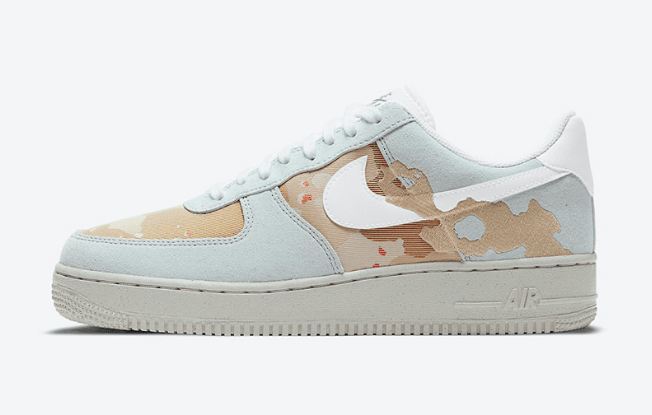 耐克空军一号沙漠迷彩低帮 Nike Air Force 1 ’07 LX “Desert Camo” 耐克空军迷彩休闲板鞋新款 货号：DD1175-001