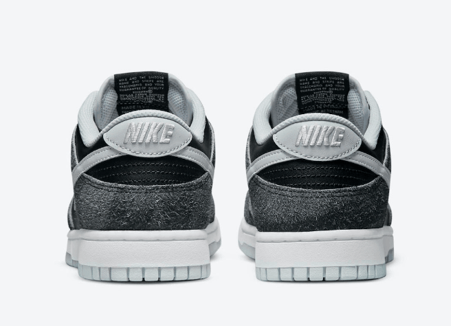 耐克Dunk黑灰低帮 Nike Dunk Low “Animal Pack” 耐克Dunk奥利奥翻毛皮加皮革鞋身 货号：DH7913-001