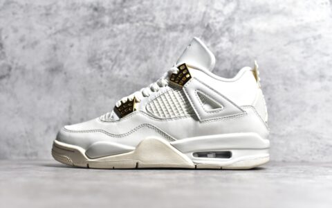 LJR纯原版本AJ1白金顶级版本Air Jordan Retro AJ4白色AJ4白金莆田AJ4顶级版本货号AQ9129-170