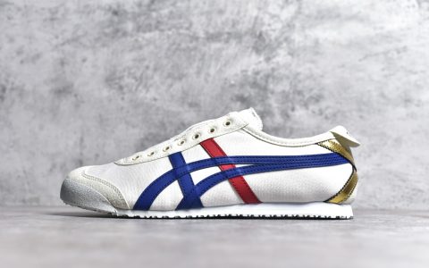 亚瑟士鬼冢虎白蓝帆布鞋正品代购Asics Onitsuka Tiger MEXICO 66亚瑟士白蓝板鞋亚瑟士帆布鞋货号F581222