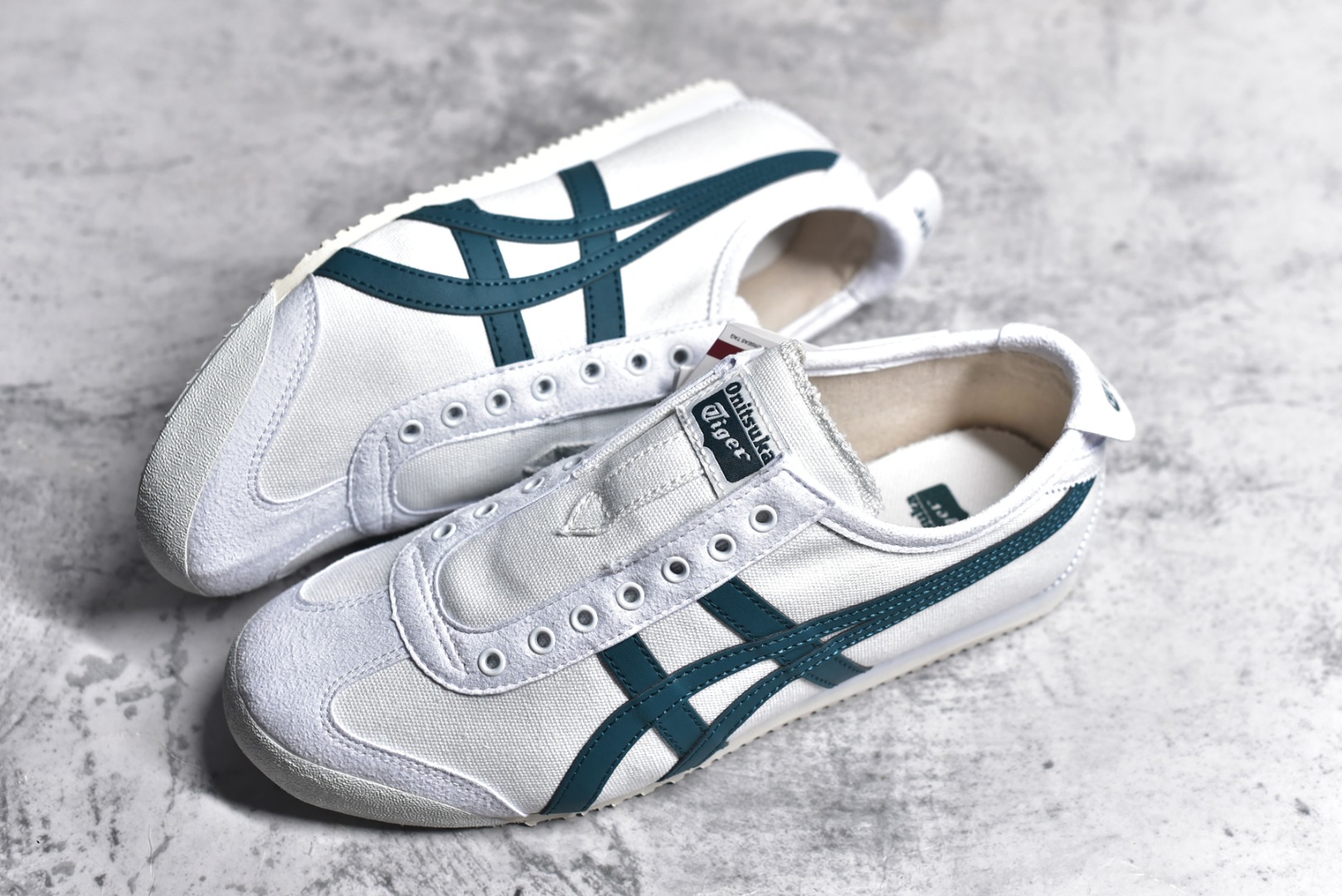 Asics Onitsuka Tiger MEXICO 66,亚瑟士鬼冢虎白蓝,亚瑟士帆布鞋