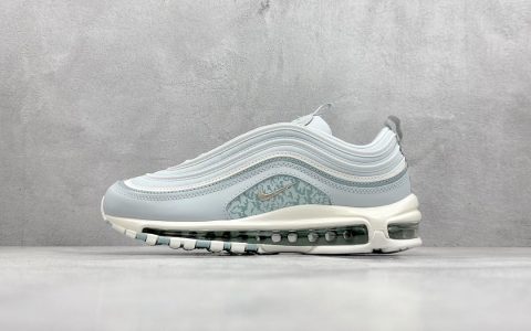 耐克MAX97子弹浅蓝色新配色Nike Air Max 97耐克半掌气垫跑鞋莆田耐克是真气垫吗货号DJ5434-400