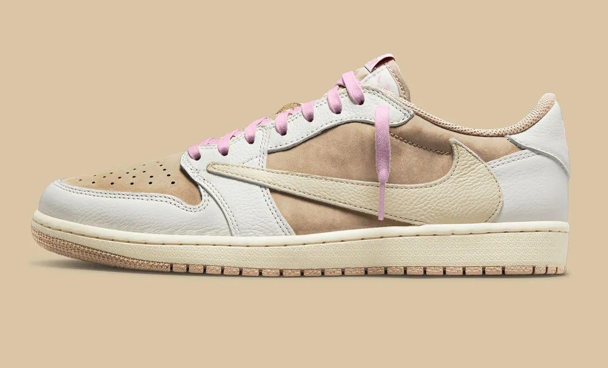 AJ1 TS联名粉色Travis Scott x Air Jordan 1 Low OG SP“Pink Pack”取消 货号DM7866-106