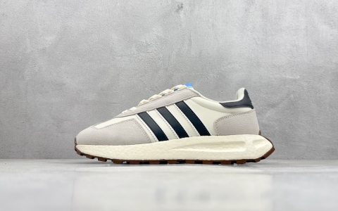 阿迪达斯BOOST米白色跑鞋adidas Racing E5 Boost Prototype阿迪达斯尺码偏小货号IE8105