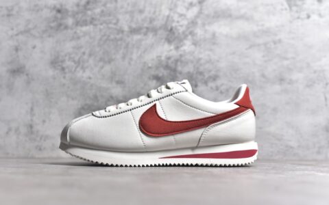 纯原版本耐克阿甘白红经典款复刻Nike Classic Cortez Leather耐克阿甘正品代购货号：FZ5167-133