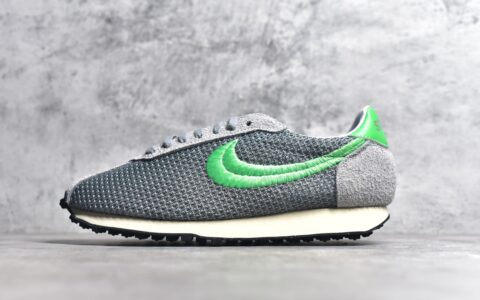 耐克斯图西联名款小跑鞋Stussy x Nike Roshe Run LD-1000耐克灰绿色网面跑鞋货号FQ5369-002