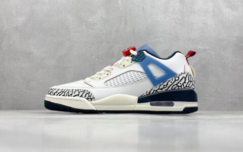 AJ3AJ5合体白蓝爆裂纹球鞋复刻Jordan Spizike Low AJ 3.5货号HM3712-164