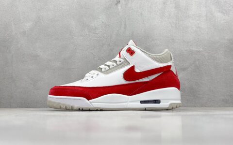 H12纯原版本AJ3红白球鞋AJ3 Tinker AJ3白红荔枝纹AJ3爆裂纹货号CJ0939-100