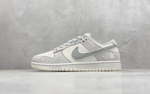 Nike SB Dunk Low x CDG x The North Face耐克Dunk北面CDG三方联名灰色低帮货号DQ1098-399